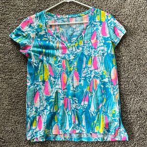 Etta T-shirt Sailboat Print